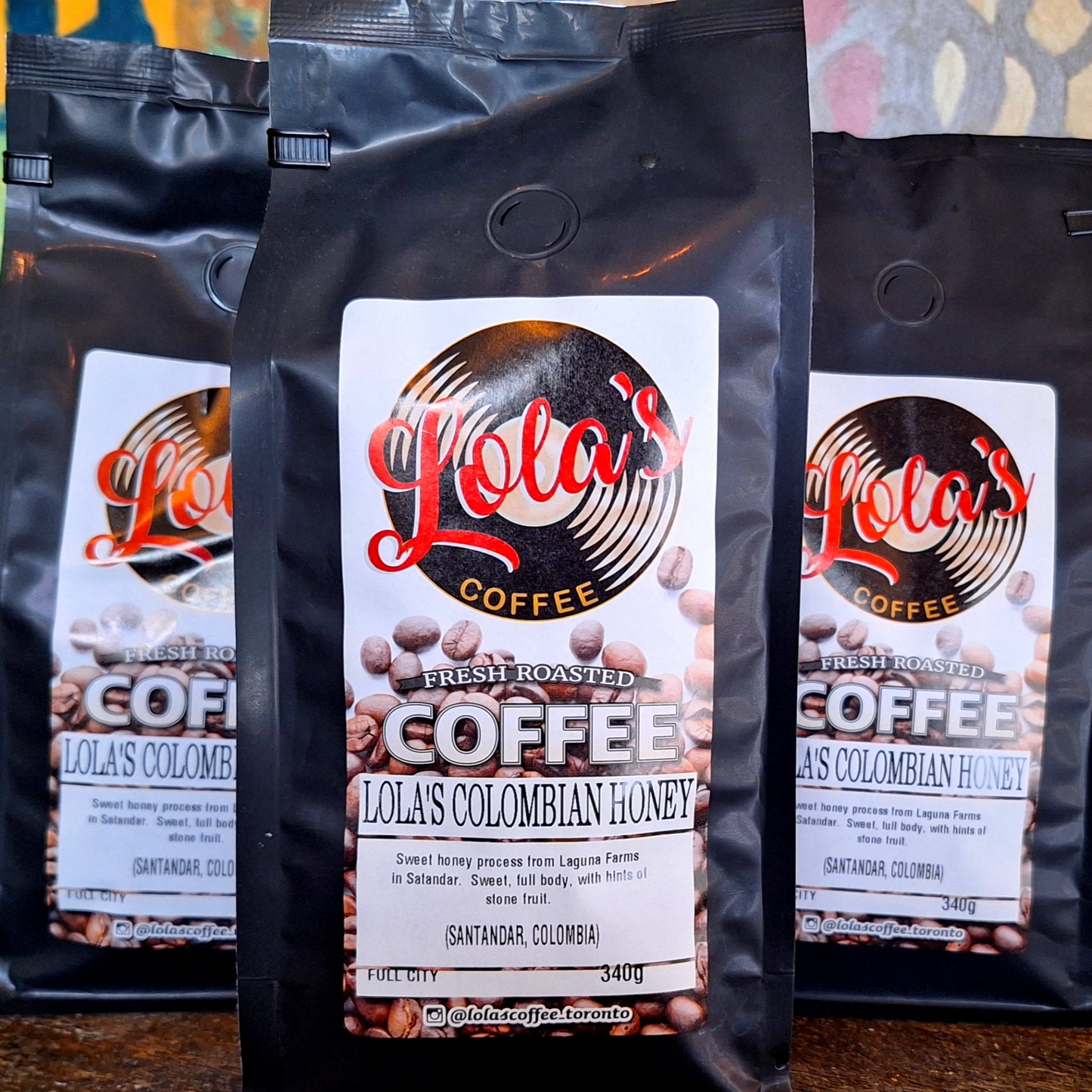 340GR. MEDIUM ROAST LOLA'S COLOMBIAN HONEY